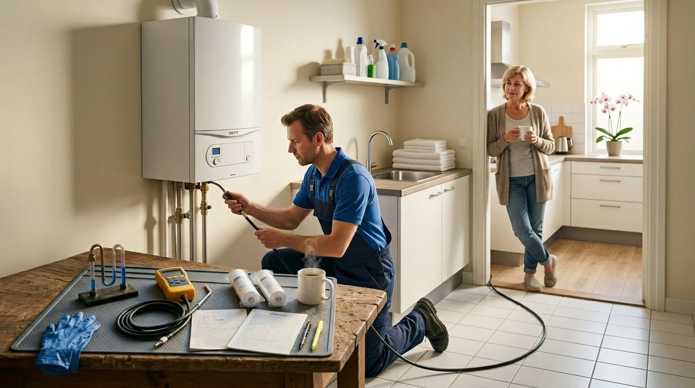 Boiler en CV-ketel jaarcontract als loodgieter